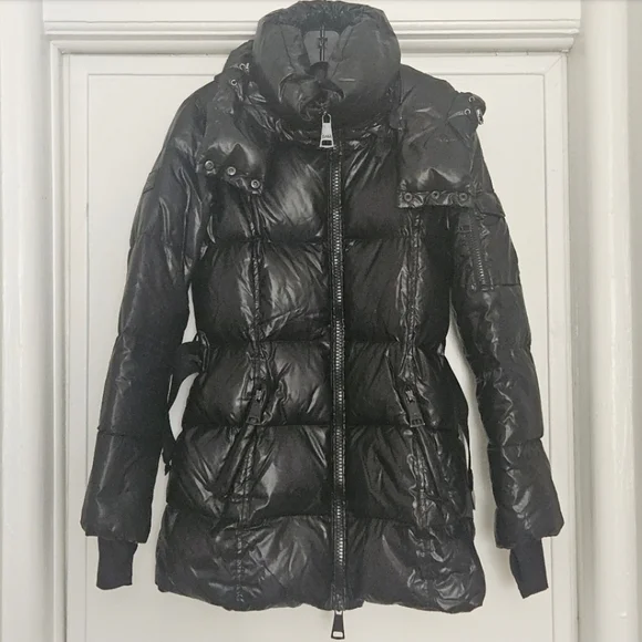 SAM. SOHO BELTED MID LENGTH PUFFER JACKET MEDIUM - Picture 4 of 16